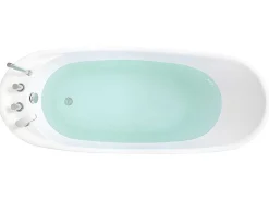 Shower & Design Vrijstaand Bad-Vrijstaande Badkuip Natalia - Eenpersoons - 220L- 150X75Xh70Cm - Wit