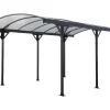 EXPERTLAND Carport-Vrijstaande Carport Van Aluminium Genaro - Grijs - 15,3 M