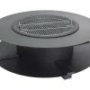 Vente-unique Klein Huishoudelijk Apparaat-Vuurkorf-Plancha/Grill Met Bergruimte Voor Hout - L120 X B120,5 X H40 Cm - Barcena