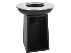 Vente-unique Buitenkeuken-Vuurschaal Met Grillplaat Mcw-K97, O59Cm Zwart