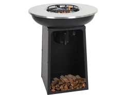 Vente-unique Buitenkeuken-Vuurschaal Met Grillplaat Mcw-K97, O59Cm Zwart