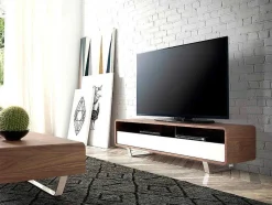 Angel Cerda Tv-Meubel-Walnoot En Wit Tv-Meubel 3046