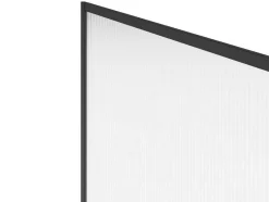 Shower & Design Douchewand-Wand Voor Inloopdouche Met Structuurglas - 120 X 200 Cm, Mat Zwart - Virana