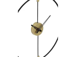 OZAIA Wandklok-Wandklok Van Metaal - D47 Cm - Zwart - Hamona