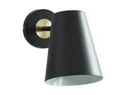 OZAIA Wandlamp-Wandlamp Met Vintage-Stijl Trevis - Ijzer - 14 X 16 X 33 Cm - Zwart