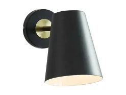 OZAIA Wandlamp-Wandlamp Met Vintage-Stijl Trevis - Ijzer - 14 X 16 X 33 Cm - Zwart
