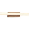 OZAIA Wandlamp-Wandlamp Voor Badkamer Met Ledverlichting - Metaal - L40 Cm - Houtkleur - Salford
