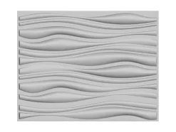 Vente-unique Wandpaneel-Wandpaneel 3D Ondia Om Te Verven - Set Van 6 Stuks, 3M