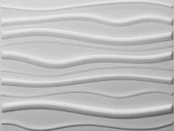 Vente-unique Wandpaneel-Wandpaneel 3D Sandle Om Te Verven - Set Van 6 Stuks, 3M