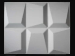 Vente-unique Wandpaneel-Wandpaneel 3D Tessel Om Te Verven - Set Van 6 Stuks, 3M