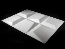 Vente-unique Wandpaneel-Wandpaneel 3D Tessel Om Te Verven - Set Van 6 Stuks, 3M