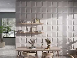 Vente-unique Wandpaneel-Wandpaneel 3D Tessel Om Te Verven - Set Van 6 Stuks, 3M