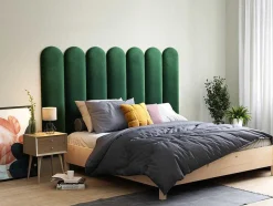 PASCAL MORABITO Hoofdeinde En Brugkast-Wandpaneel Voor Hoofdeinde Japi - 210 Cm - Fluweel - Groen - Van