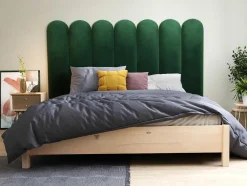 PASCAL MORABITO Hoofdeinde En Brugkast-Wandpaneel Voor Hoofdeinde Japi - 210 Cm - Fluweel - Groen - Van