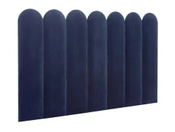 PASCAL MORABITO Hoofdeinde En Brugkast-Wandpaneel Voor Hoofdeinde Japi - 210 Cm - Fluweel - Blauw - Van