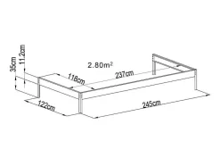 EXPERTLAND Tuinkas-Wandtuinkas Van Polycarbonaat Van 2.9M Zenais