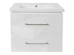 Vente-unique Wastafelmeubel-Wastafel + Wastafelmeubel Mcw-D16, Wit