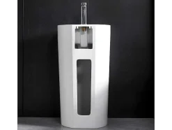 Shower & Design Wastafel-Wastafel Op Cylindrische Voet Totam