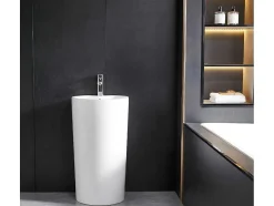 Shower & Design Wastafel-Wastafel Op Cylindrische Voet Totam