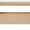 Vente-unique Dubbele Wastafel-Wastafelmeubel Met Inbouwwastafel - Eikenfineer - 120 Cm - Cosmoti