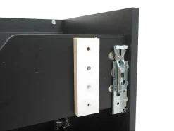 Vente-unique Wastafelmeubel-Wastafelonderbouw Mcw-L86, Zwart