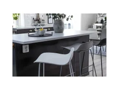 Venture Home Barkruk-Wave Barstoel Kuipstoel Wit.