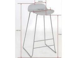 Venture Home Barkruk-Wave Barstoel Kuipstoel Wit.