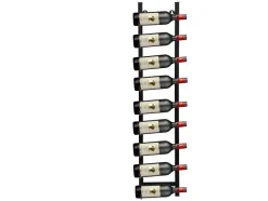 OZAIA Opbergaccessoire-Wijnfleshouder Voor 9 Flessen - L19 X H92 Cm - Metaal - Zwart - Routal