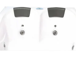 ELITESHOPPING Massagebad-Wit Bubbelbad 180 X 120 Cm Chromotherapie 8 Jets Poppy