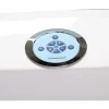 ELITESHOPPING Massagebad-Wit Bubbelbad 180 X 96 Cm Met Frontglas 9 Jets Jasmine