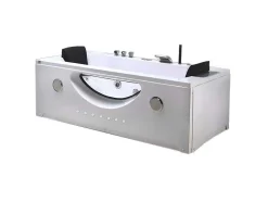 ELITESHOPPING Massagebad-Wit Hydromassagebad Chromotherapie 180 X 90 Cm 16 Jets Eden