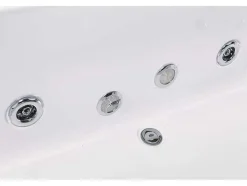 ELITESHOPPING Massagebad-Wit Hydromassagebad Chromotherapie 180 X 90 Cm 16 Jets Eden