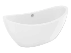 Shower & Design Vrijstaand Bad-Wit Vrijstaand Designbad - 225 Liter - 170 X 83 X 77 Cm - Alda