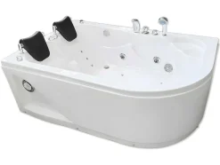 ELITESHOPPING Massagebad-Witte Hottub 170 X 115 Cm Voor 2 Personen 15 Jets Tulip