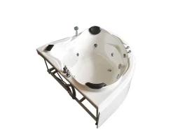 ELITESHOPPING Massagebad-Witte Hottub 150 X 150 Cm Voor 2 Personen 6 Jets Anemoon