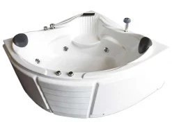ELITESHOPPING Massagebad-Witte Hottub 150 X 150 Cm Voor 2 Personen 6 Jets Anemoon