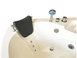 ELITESHOPPING Massagebad-Witte Hottub 135 X 135 Cm Voor 2 Personen 9 Jets Briony