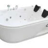 ELITESHOPPING Massagebad-Witte Hottub 170 X 115 Cm Voor 2 Personen 15 Jets Dahlia