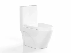 Vente-unique Staand Toilet-Witte Wc Om Te Plaatsen Van Keramiek - Nagilam