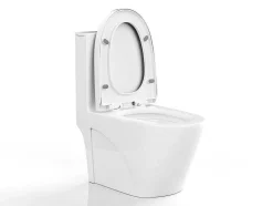 Vente-unique Staand Toilet-Witte Wc Om Te Plaatsen Van Keramiek - Nagilam
