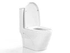 Vente-unique Staand Toilet-Witte Wc Om Te Plaatsen Van Keramiek - Nagilam