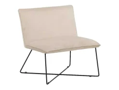 Vente-unique Aanbiedingen: Zitbank & Fauteuil-X-Lounge Fauteuil Velours Offwhite.