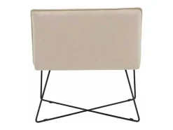 Vente-unique Aanbiedingen: Zitbank & Fauteuil-X-Lounge Fauteuil Velours Offwhite.