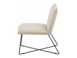 Vente-unique Aanbiedingen: Zitbank & Fauteuil-X-Lounge Fauteuil Velours Offwhite.