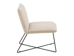 Vente-unique Aanbiedingen: Zitbank & Fauteuil-X-Lounge Fauteuil Velours Offwhite.