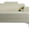 LINEA SOFA Xxl Hoekbank-Xxl Zevenzitsbank Hoogwaardig Leer Donatello Ii - Ivoor - Hoek Rechts