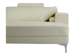 LINEA SOFA Xxl Hoekbank-Xxl Zevenzitsbank Hoogwaardig Leer Donatello Ii - Ivoor - Hoek Rechts