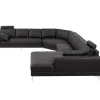 LINEA SOFA Xxl Hoekbank-Xxl Zevenzitsbank Hoogwaardig Leer Donatello Ii - Bruin - Hoek Rechts