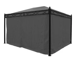 Vente-unique Prieel, Pergola, Gazebo En Kiosk-Zijwand Pergola Calpe Ii (Set Van 4), Grijs