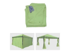 Vente-unique Prieel, Pergola, Gazebo En Kiosk-Zijwand Voor Pergola Calpe Iii, Groen